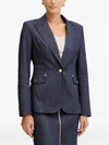 Marciano Pocket Button Blazer In Blue