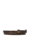 Marciano Reptile-effect Belt In Brown