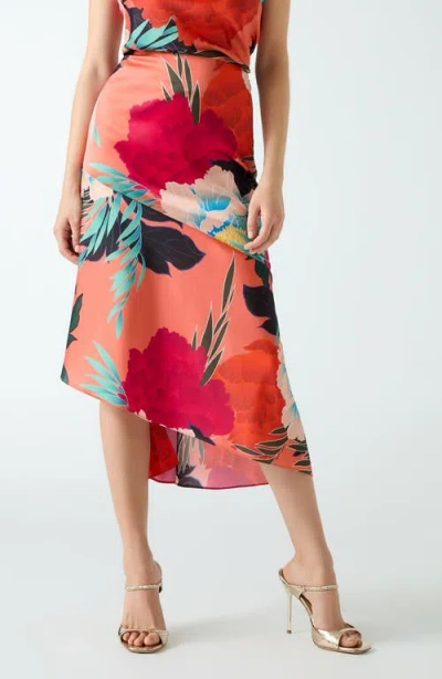 Marciano Roma Print Midi Skirt In Multi