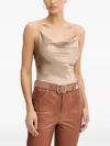 Marciano Scoop-neck Embellished Top In Neutral