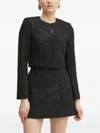 Marciano Sequin-embellished Jacket In Black
