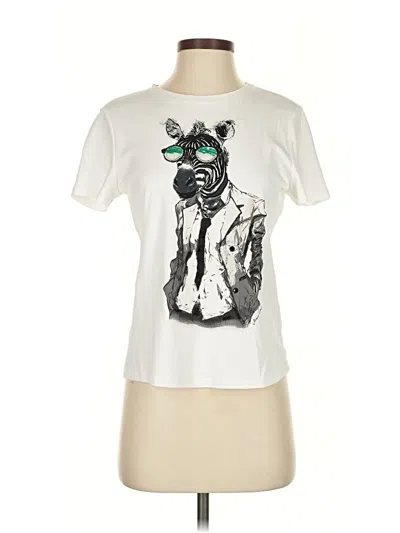 Pre-owned Marciano Short Sleeve T-shirt In Ivory