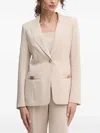 Marciano Single-breasted Blazer In Neutral