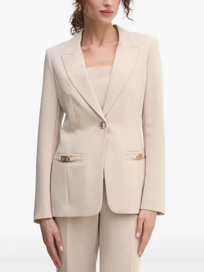 Marciano Single-breasted Blazer In Neutral