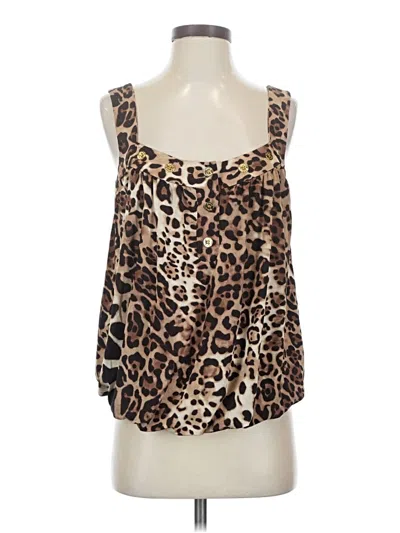Pre-owned Marciano Sleeveless Blouse In Brown