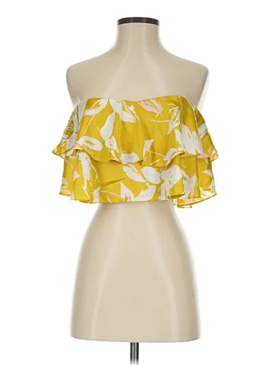 Pre-owned Marciano Sleeveless Blouse In Yellow