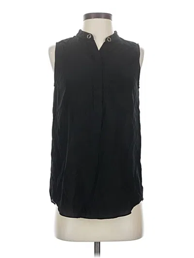 Pre-owned Marciano Sleeveless Button Down Shirt In Black