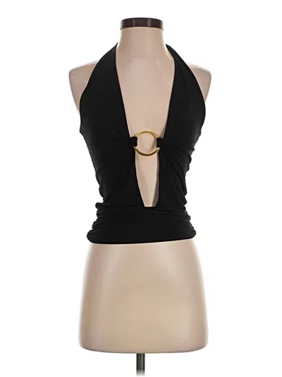 Pre-owned Marciano Sleeveless Top Black Halter Neckline Tops