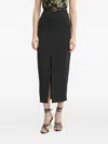 Marciano Slit-detail Midi Skirt In Black