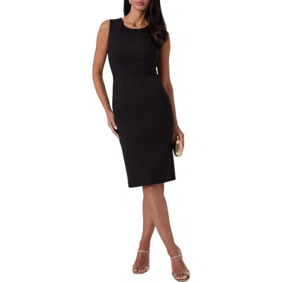 Marciano Sophia Zip Sleeveless Midi Dress In Black