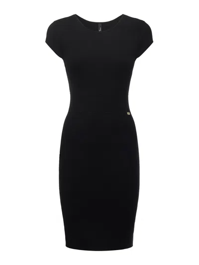 Marciano Mini Knit Dress In Blue