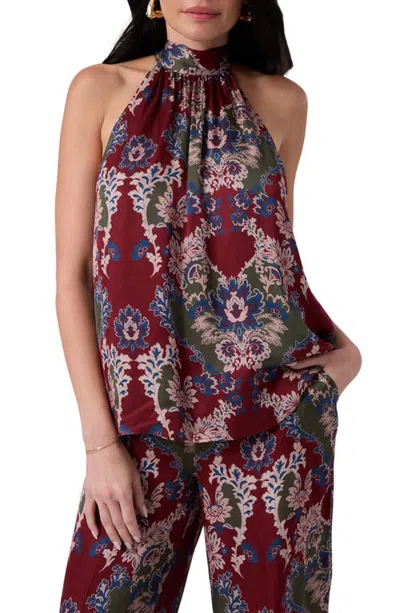 Marciano Vittoria Halter Neck Top In Burgundy