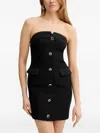 Marciano Vittoria Strapless Mini Dress In Black