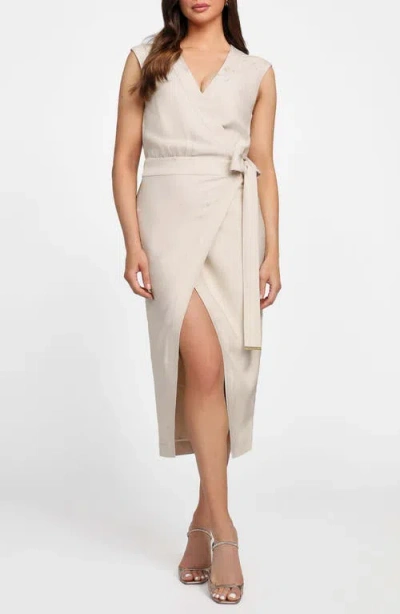 Marciano Whitney Jacquard Wrap Dress In Multi
