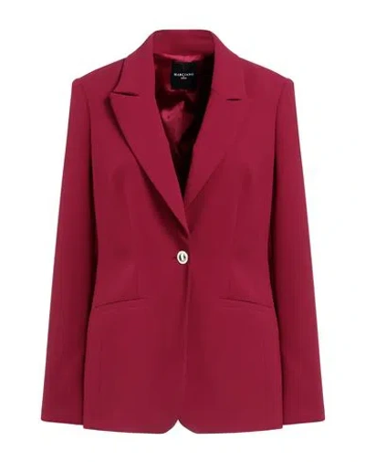 Marciano Woman Blazer Garnet Size 8 Polyester In Pink