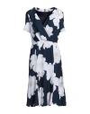 Marciano Woman Midi Dress Navy Blue Size 6 Polyester In Navy Blue