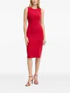 Marciano Zip-fastening Midi Dress In Red