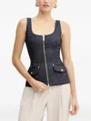 Marciano Zip-fastening Pocket Top In Blue