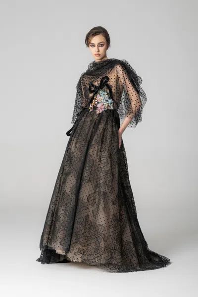 Marco & Maria Australia Gown In Black