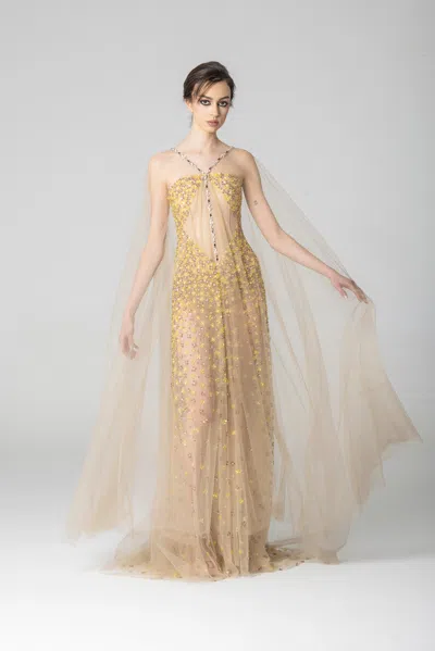 Marco & Maria Batumi Gown In Yellow