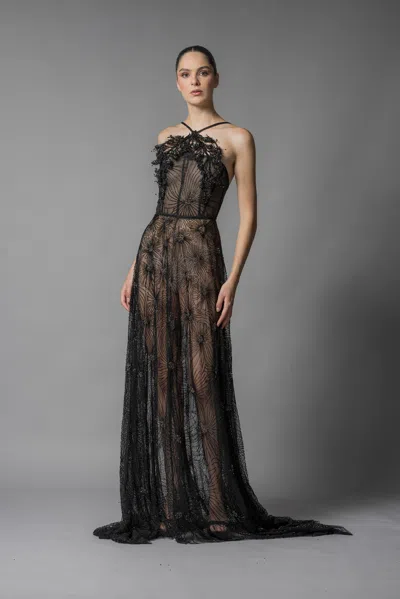 Marco & Maria Corina Gown In Black