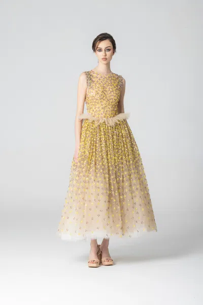 Marco & Maria Elba Dress In Yellow