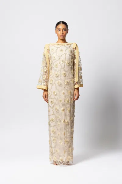 Marco & Maria Filipinas Gown In Beige