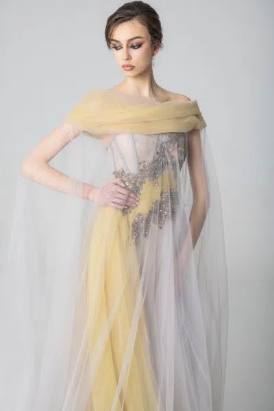 Marco & Maria Indonesia Gown In Multi