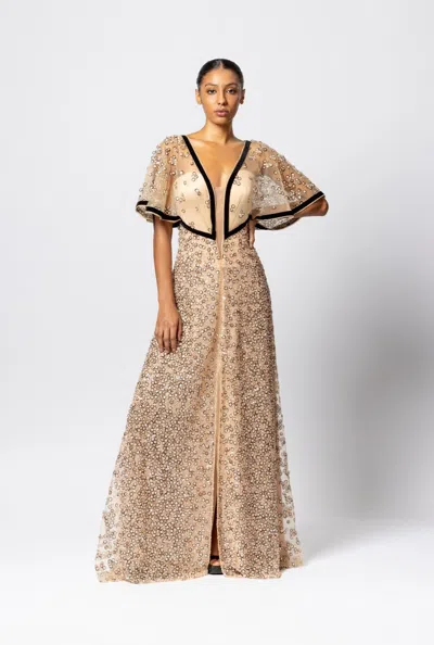 Marco & Maria Kiribati Gown In Beige