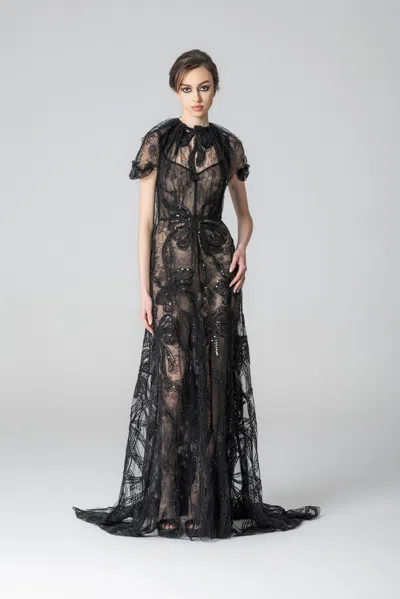 Marco & Maria Laos Gown In Black