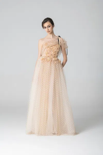 Marco & Maria Papua Gown In Beige