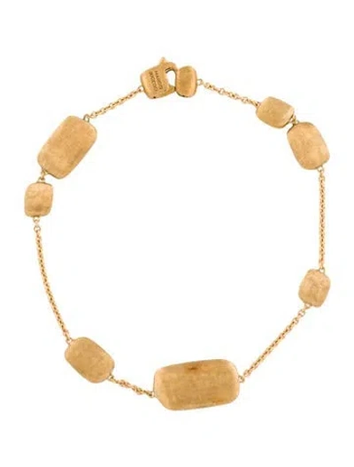 Pre-owned Marco Bicego 14k Station Bracelet, 7.25" In Multi
