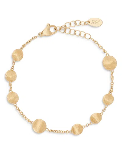 MARCO BICEGO 18K YELLOW GOLD AFRICA TEXTURED BEAD BRACELET