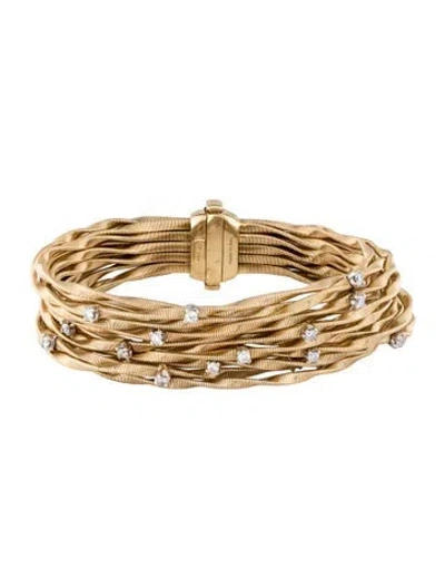 Pre-owned Marco Bicego 18k 0.90ctw. Diamond Marrakech Multistrand Bracelet, 7.25"