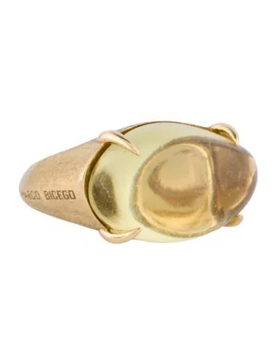 Pre-owned Marco Bicego 18k 18.27ct Citrine Cocktail Ring In Multi