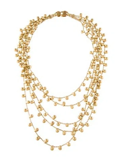Pre-owned Marco Bicego 18k Acapulco Five Strand Necklace, 22" In Multi