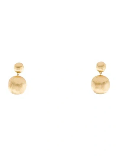 Pre-owned Marco Bicego 18k Africa Double Drop Earrings In Multi