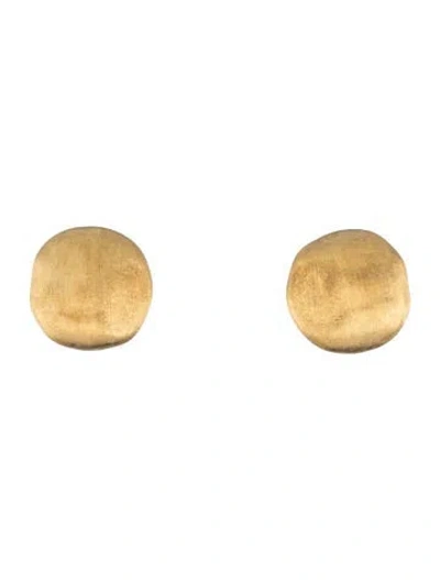 Pre-owned Marco Bicego 18k "africa" Large Button Earrings In Multicolor