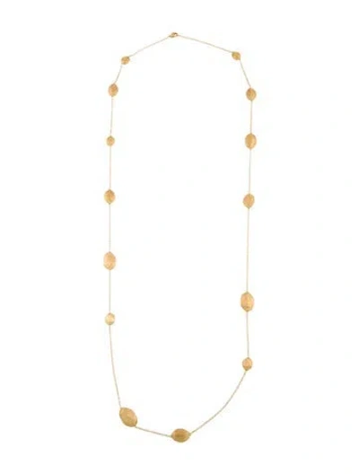 Pre-owned Marco Bicego 18k Africa Long Station Necklace, 35.75" In Multi
