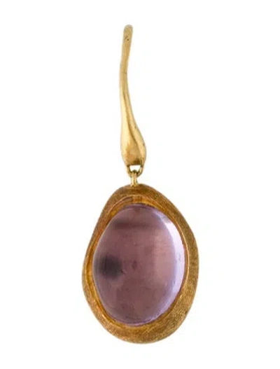 Pre-owned Marco Bicego 18k Amethyst Confetti Gemme Single Drop Earring In Multicolor