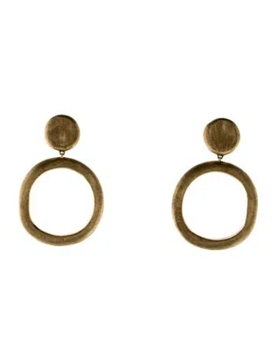 Pre-owned Marco Bicego 18k Circle Drop Earrings In Multi