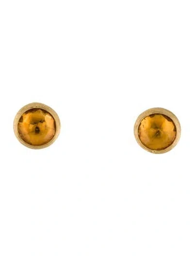 Pre-owned Marco Bicego 18k Citrine Stud Earrings In Multi