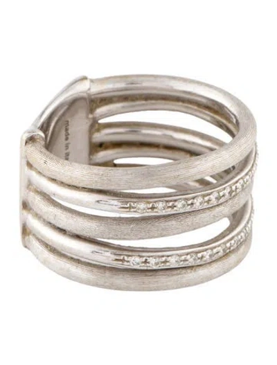Pre-owned Marco Bicego 18k Diamond Five Strand Ring In Multi