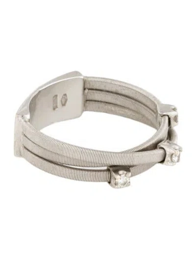 Pre-owned Marco Bicego 18k Diamond Goa Band In Multi