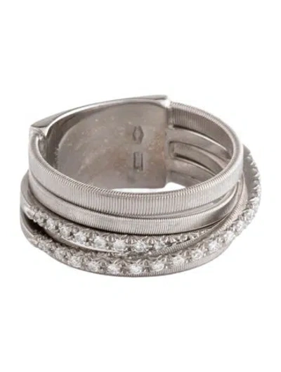 Pre-owned Marco Bicego 18k Diamond Goa Band In Multicolor
