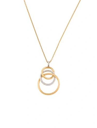 Pre-owned Marco Bicego 18k Diamond Jaipur Link Pendant Necklace, 17.5" In Multi