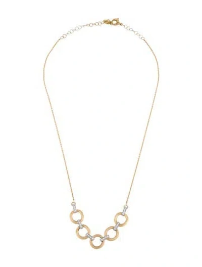 Pre-owned Marco Bicego 18k Diamond Jaipur Necklace, 20" In Multicolor