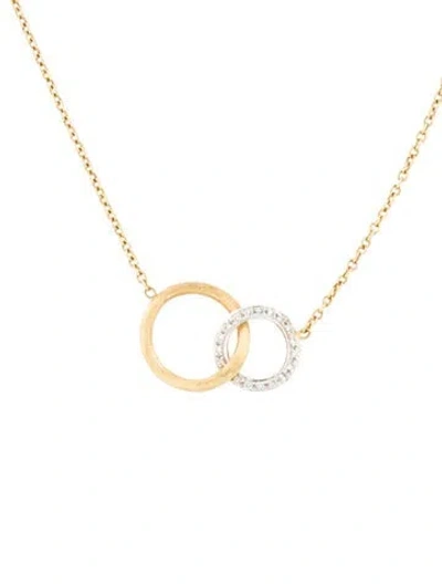 Pre-owned Marco Bicego 18k Diamond Jaipur Pave Pendant, 16.75" In Multi