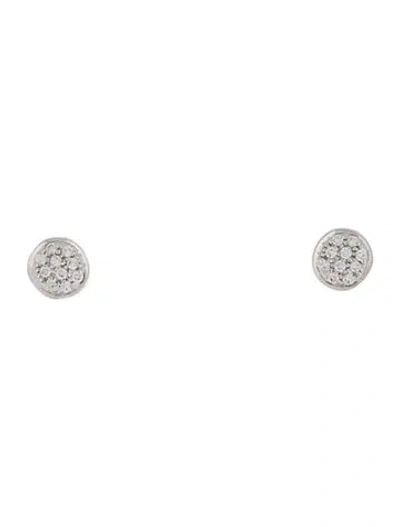 Pre-owned Marco Bicego 18k Diamond Jaipur Stud Earrings In Multi
