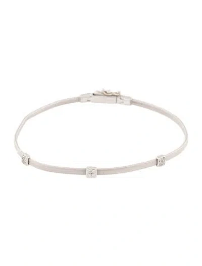 Pre-owned Marco Bicego 18k Diamond Masai Bracelet In Multi